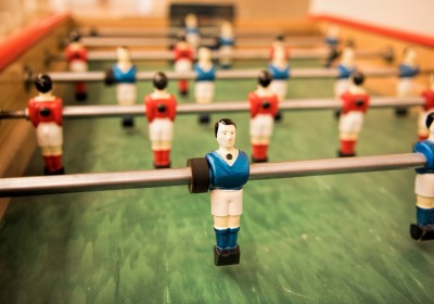 colorful foosball